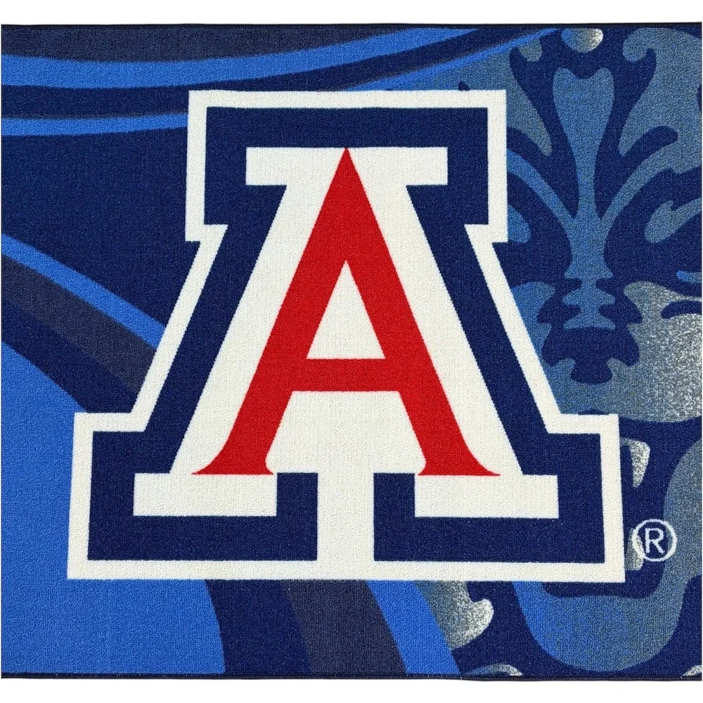 Northwest NCAA Arizona Wildcats Tufted Rug 39x59 Blue Fan Decor Mat